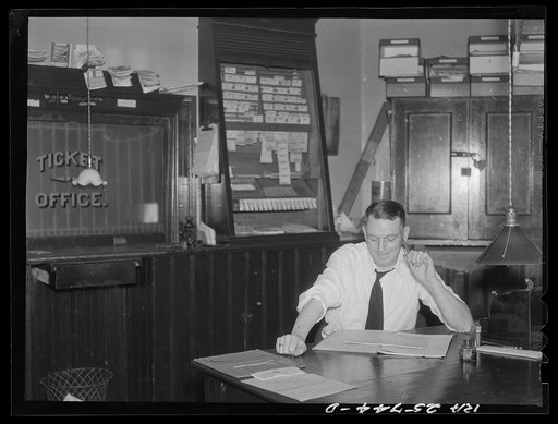 Railroad station agent. Randolph, Vermont
