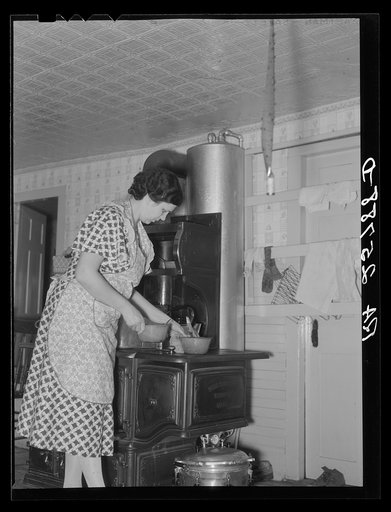 Mrs. McNally in her kitchen. Kirby, Vermont