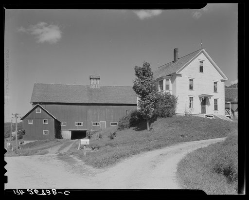 House and barn on the McNally farm. Kirby, Vermont