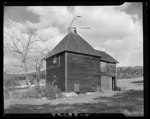 Hop-drying barn. Growing hops was once a chief source of income to the farmers of Otsego County, New York
