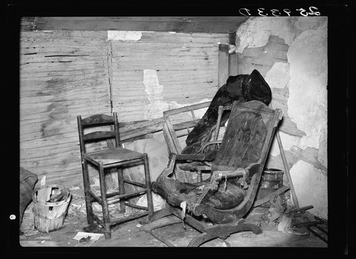 Corner of room in abandoned house. Albany County, New York