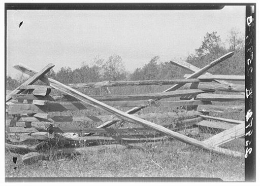 Rail fence. Blue Ridge Mountains, Virginia