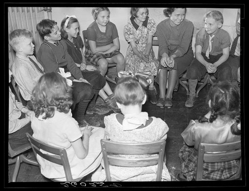 Class in elementary school. Greenbelt, Maryland