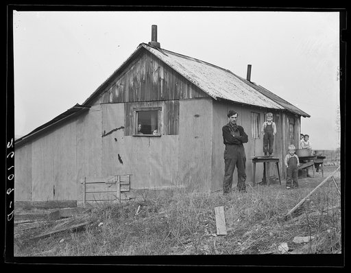Larry Valentine and part of his family. Bedford County, Pennsylvania