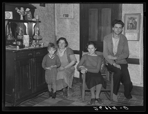 Mollie Day and children. Bedford County, Pennsylvania