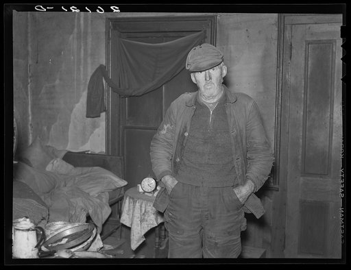 John Marsh, seventy-two year-old bachelor living in one room of an old house. Belfast, New York, Allegany County