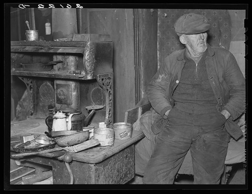John Marsh, seventy-two year-old bachelor living in one room of an old house. Belfast, New York, Allegany County