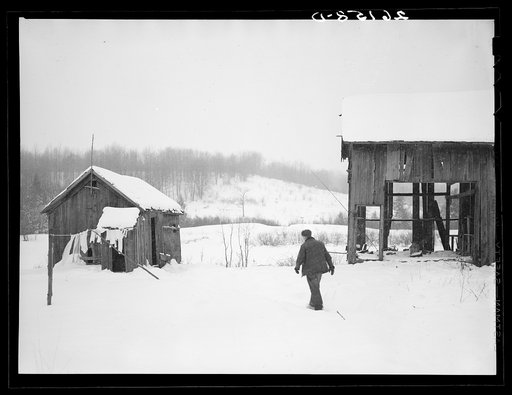 Submarginal farm of George Deacon. Oswego County, New York