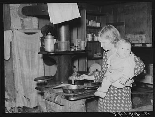 Mrs. George Deacon and baby. Oswego County, New York