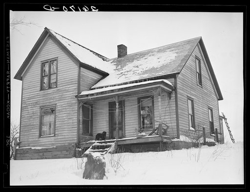 House on Hugh Trumbull's farm. Oswego County, New York