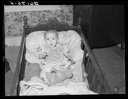 Untitled photo, possibly related to: Mrs. Wallace and baby. Oswego County, New York
