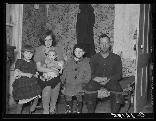 Ralph Wallace and family. Oswego County, New York