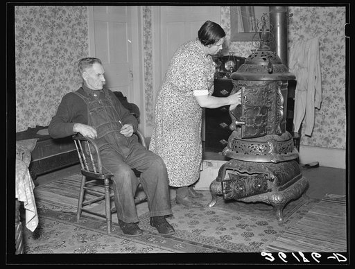 Farmer near Dalton, New York, Allegany County. Dalton (vicinity), Allegany county, N.Y. Dec. 1937. A farmer on sub-marginal farmland.