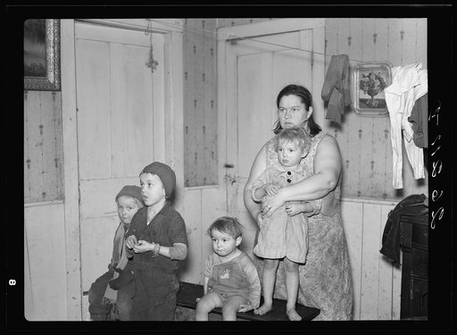 Mrs. Sampson and children. Jefferson County, New York