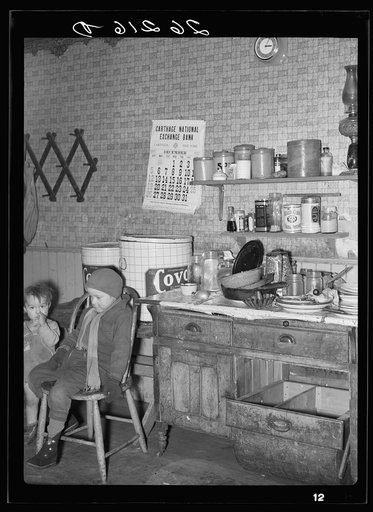 Kitchen in Daniel Sampson's home. Jefferson County, New York