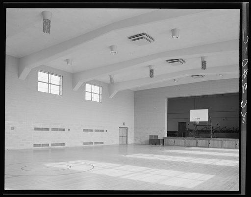 Gymnasium in Greenbelt school. Maryland
