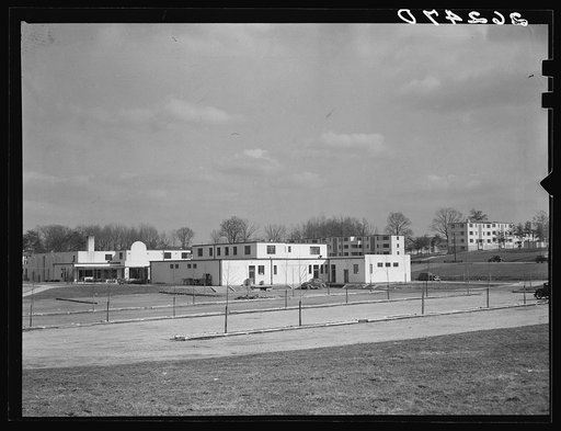 Store and theater buildings. Greenbelt, Maryland