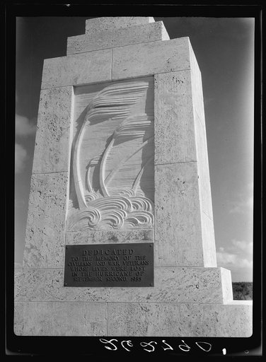Memorial to hurricane victims. Matecumbe Key, Florida