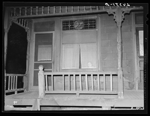 Prostitute at window. Peoria, Illinois
