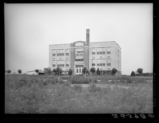 One of the county schools used by children on the Wabash Farms Project. Indiana