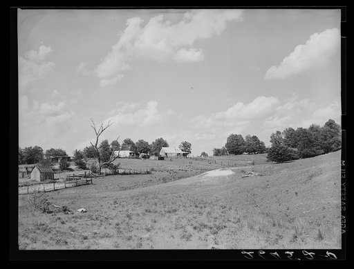 Land unfit for farming. Martin County, Indiana. Erosion