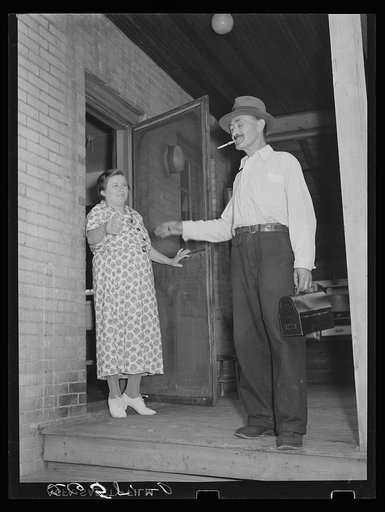 John Koltias leaving for work. Aliquippa, Pennsylvania