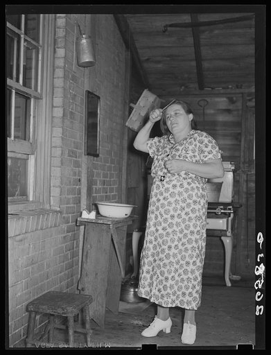 Mrs. Koltias in the early morning. Aliquippa, Pennsylvania