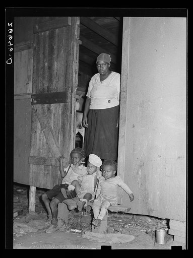 Untitled photo, possibly related to: Potato picker's wife and children. Monmouth County, New Jersey