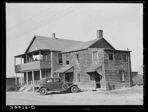 Many migrant potato pickers board at houses in town. Freehold, New Jersey