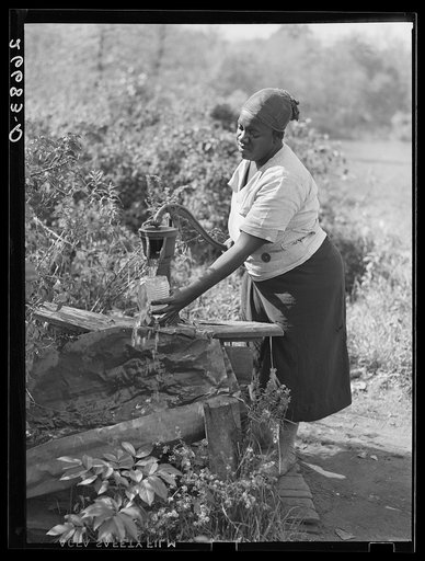Water supply near potato pickers' shacks. Monmouth County, New Jersey