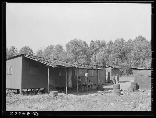 Barracks in which migrant workers are housed during potato picking season. Monmouth County, New Jersey