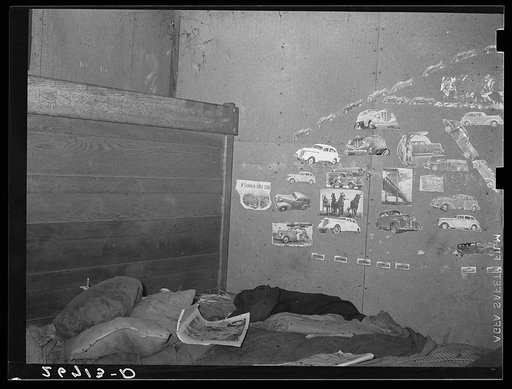 Room in which migratory agricultural workers sleep. Camden County, New Jersey