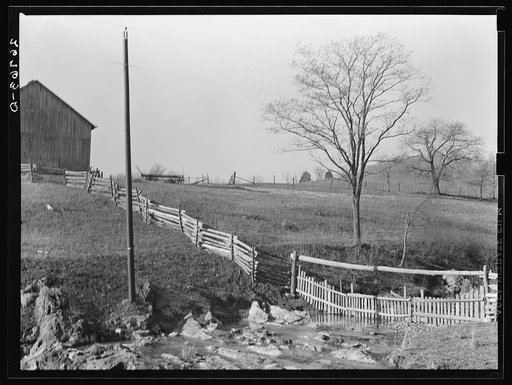 Untitled photo, possibly related to: A rocky farm in western Virginia. Alleghany County