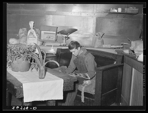 Son of former coal miner now on relief. Zeigler, Illinois
