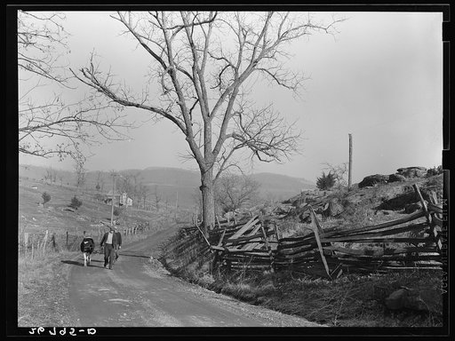 Rural road. Alleghany County, Virginia