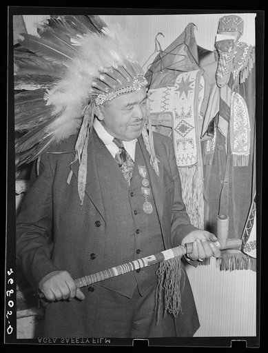 Untitled photo, possibly related to: Dr. Springs with Indian relics. Colp, Illinois