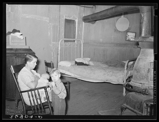 Wife and children of coal miner who is now on relief. Zeigler, Illinois