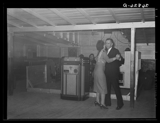 Interior of Oke-Doke dance hall. Williamson County, Illinois