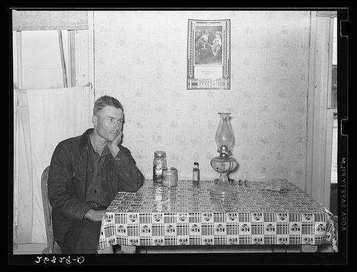 Unemployed coal miner. Bush, Illinois