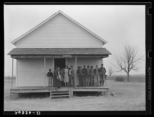 Untitled photo, possibly related to: Negro school. Southeast Missouri Farms