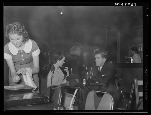 Young couple at Allen's dance hall near Herrin, Illinois