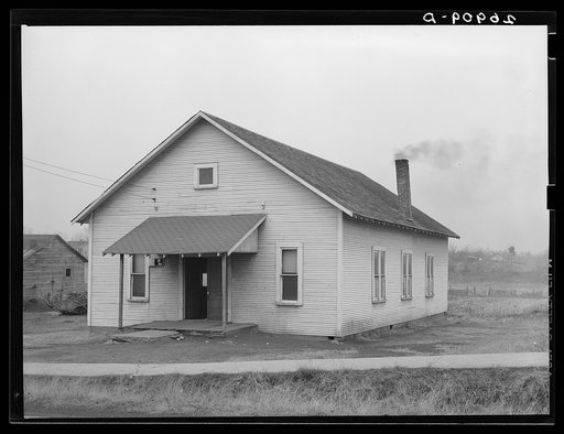 Untitled photo, possibly related to: Pentacostal church at Cambria, Illinois