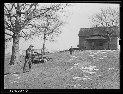 Untitled photo, possibly related to: Home of Rehabilitation Administration client. Gallatin County, Illinois (see 27018-D)