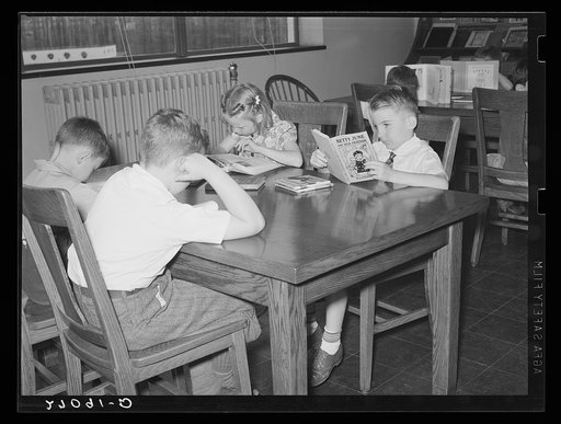 Study hour. School at Greenbelt, Maryland
