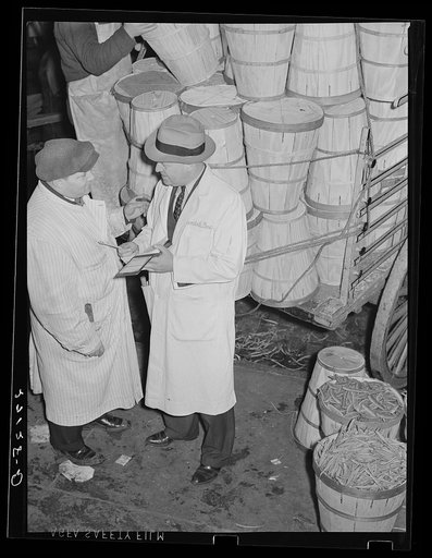 Commission merchants at Washington Market, New York City