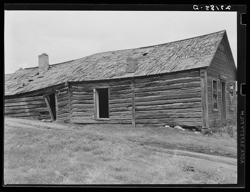 Building in which gold was melted down into bullion. Pony, Montana