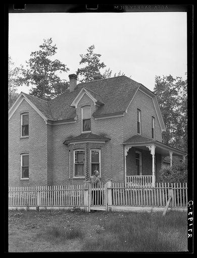 Home of Charles E. Morris, pioneer developer of gold mines. Pony, Montana