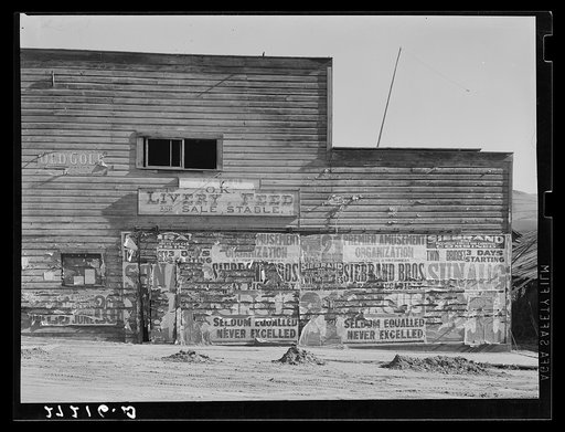 Old livery stable. Virginia City, Montana