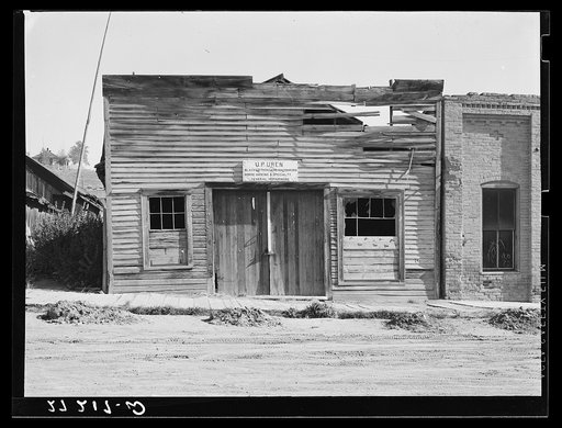 Ruins of blacksmith shop. Virginia City, Montana