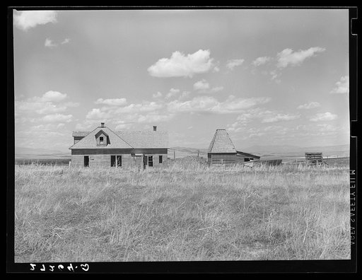 Untitled photo, possibly related to: Abandoned farm. Madison County, Montana